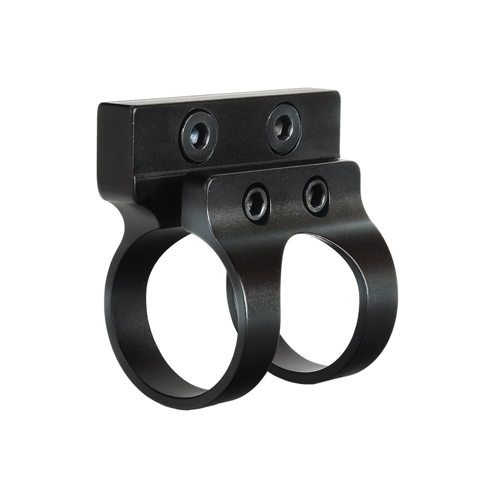 ohhunt® 1 in Offset Flashlight Torch Mount Fit Both M-lok & Keymod Rails 25.4mm Diameter Rings Barrel