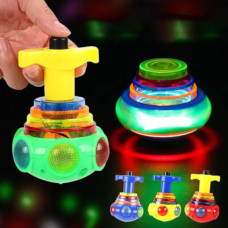 Music Flashing Spinners Toy with Launcher�Best Christmas Gift for Kids | 168DEAL