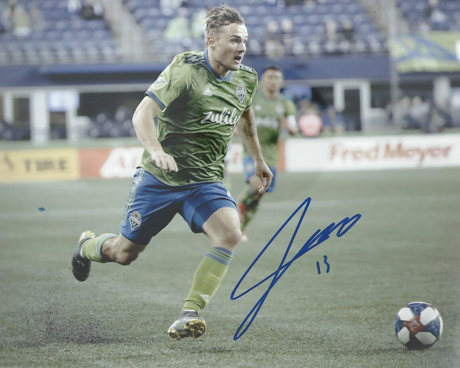 Jordan Morris Signed 8×10 Photo Poster painting Seattle Sounders FC Autographed COA F