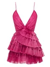 Ruffled Spaghetti-Neck Party Sexy Mini Dress