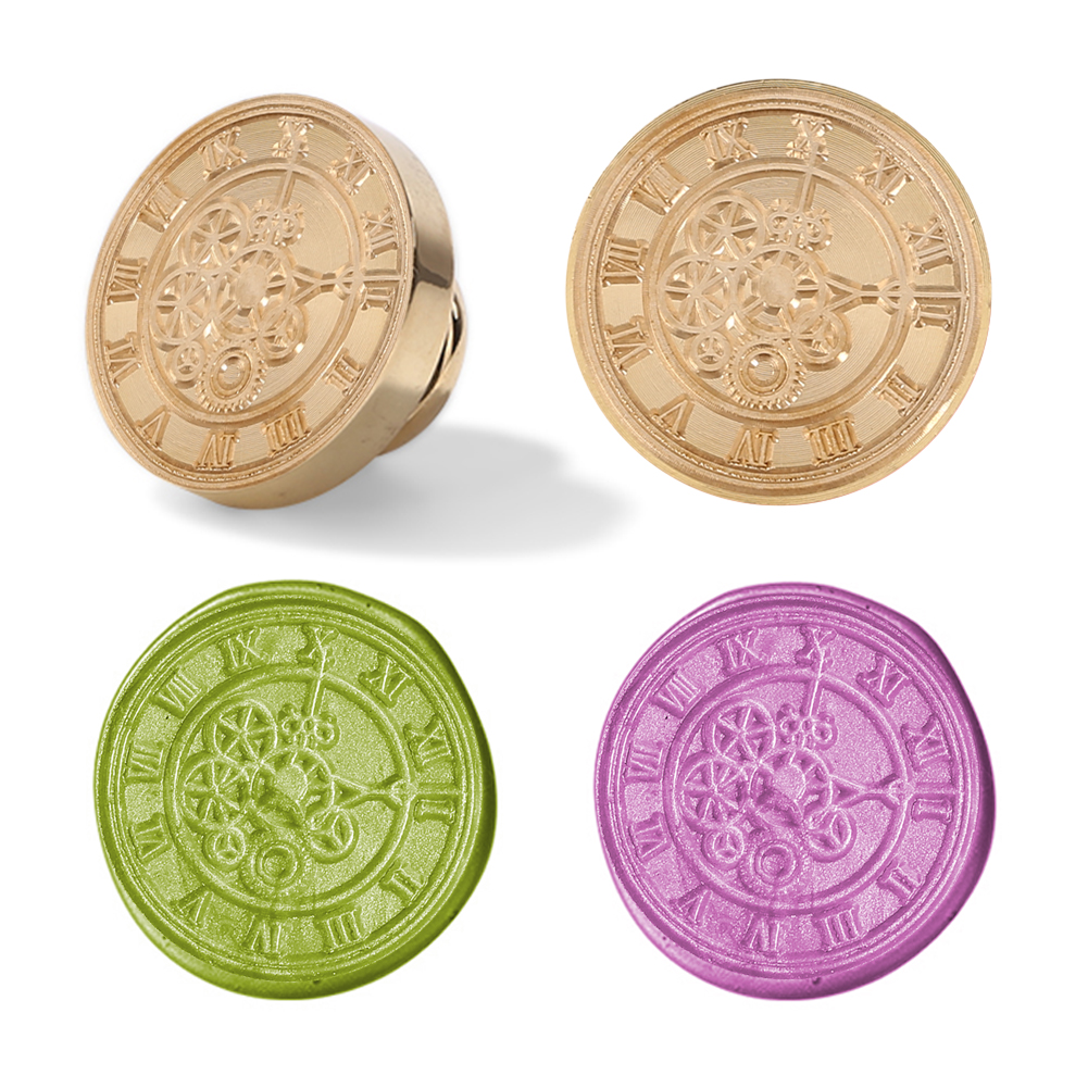 

30MM Time Is Gold Sealing Wax Stamp Head, 501 Original
