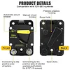 48V Car Circuit Breaker with Manual Reset Switch 50A/100A Marine Circuit Breaker