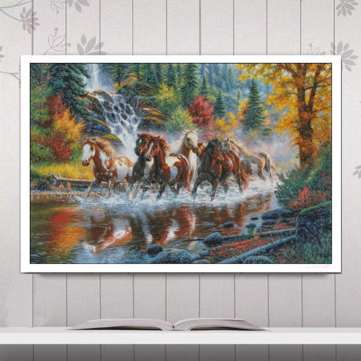 1set DIY Printed Cross Stitch Kit 【ZZ4127- Treading Mountains and Rivers】printed (stamped) cross-stitch Painting Fairy Cross Stitch