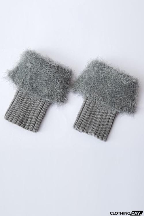 Silky Feather Pattern Topper Boot Cuffs