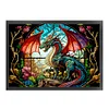 Stained Glass Dragon-11CT Counted Cross Stitch Kit(45*60cm)