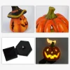 Lampe de sol en forme de citrouille/cr&acirc;ne pour Halloween