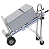 [US Local Warehouse] 2 in 1 Industrial Convertible Stair Climbing Car 1000 LBS Capacity Folding Hand Truck with Wheels for Transport & Moving