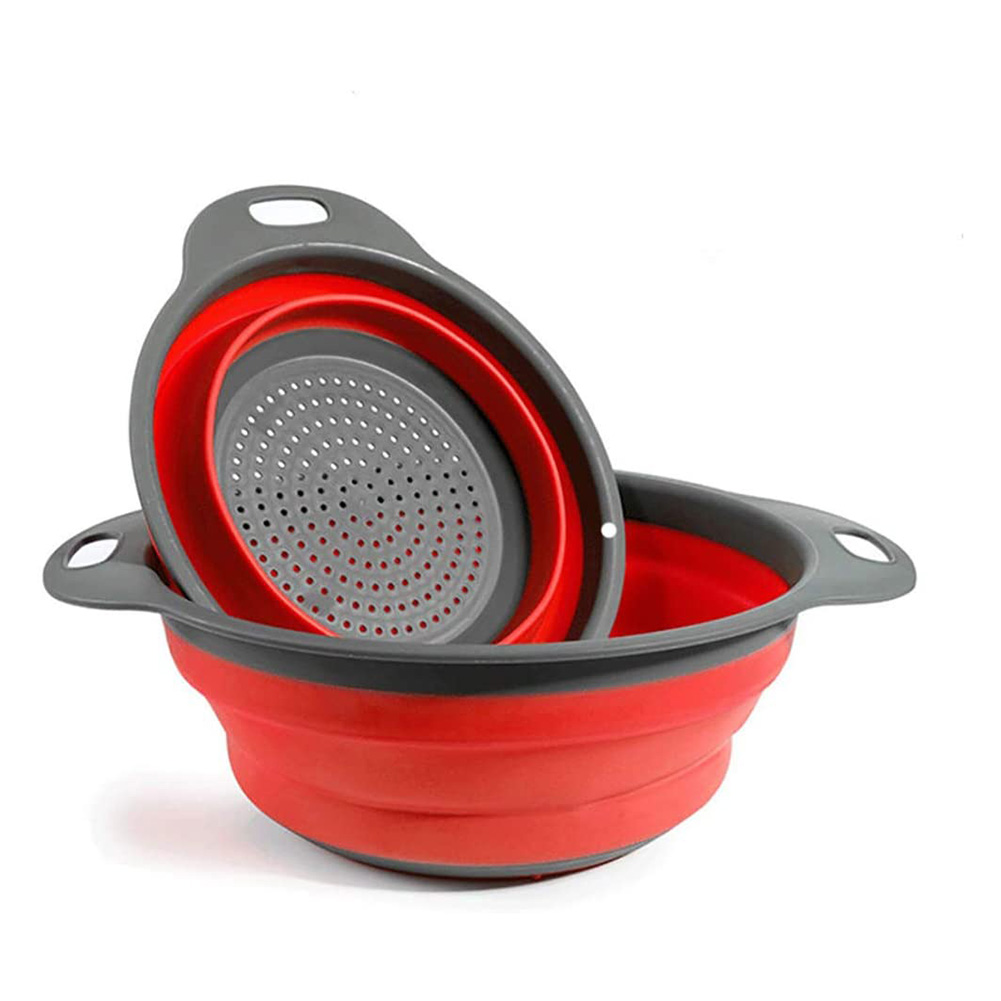 

Kitchen silicone drain basket multifunctional foldable telescopic silicone, 501 Original