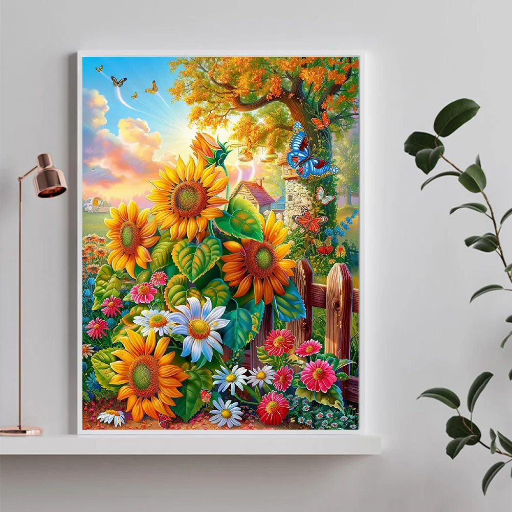Diamond Painting - Full Round Drill - Sunflower(Canvas|30*40cm)