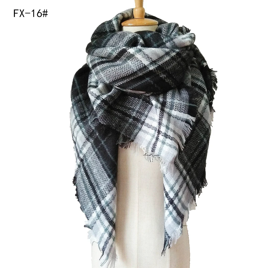 Plaid Pashmina Scarf Winter Scarf For Women