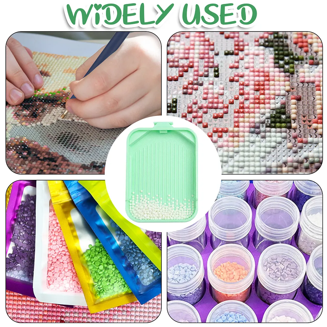Diamond Painting Sorting Tray Cover Snap Lock Adults 3.82x2.83in