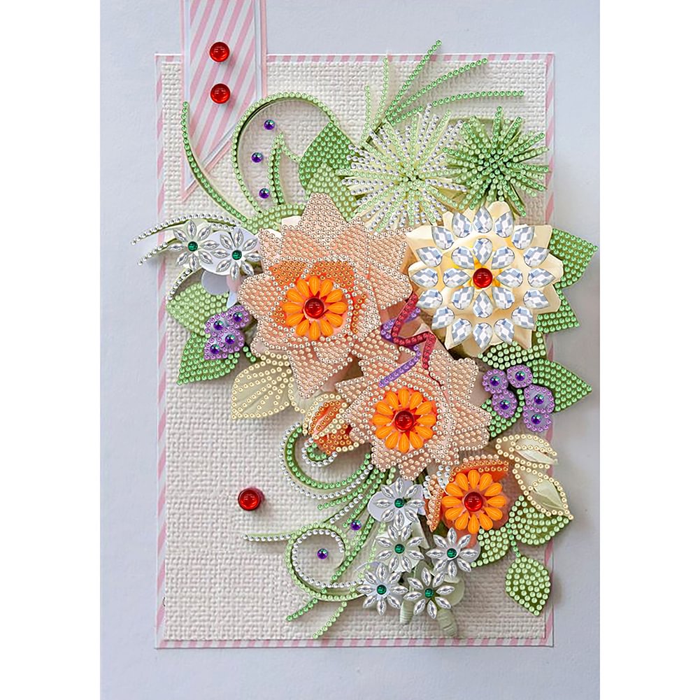 Flower - Partial Drill - Special Diamond Painting(30*40cm)