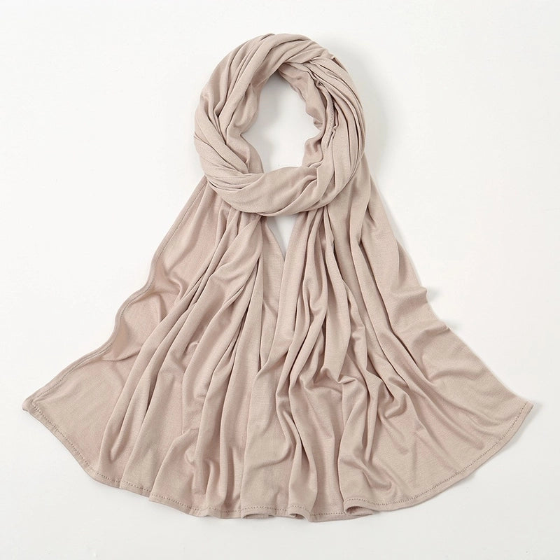 Hot New Solid Color Mercerized Cotton Jersey Scarf Soft Scarf Spot