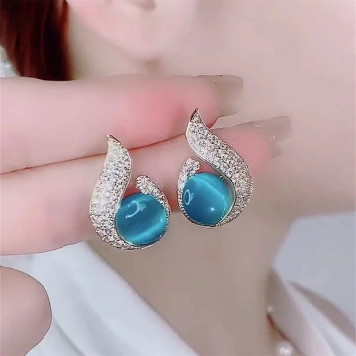 💖Mother's Day Promotion 60% Off -🎁Cat's Eye Stone Drop Earrings🔥BUY 2 FREE SHIPPING