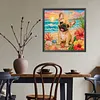 Diamond Painting -5D Full Round Drill French Bulldog Puppy(40x40cm)