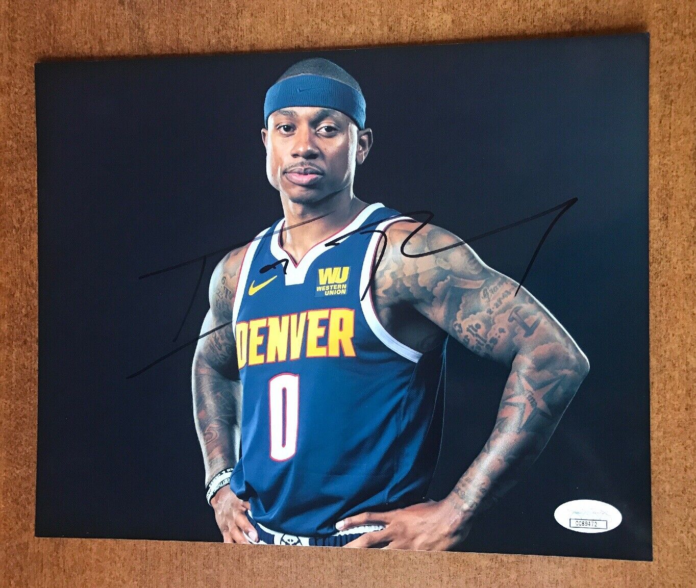 Isaiah Thomas DENVER NUGGETS Autographed Signed 8x10 Photo Poster painting with JSA COA