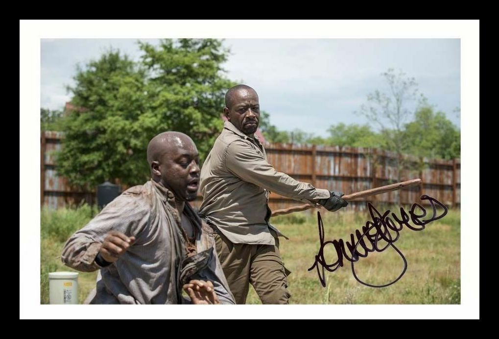 Lennie James - The Walking Dead Autograph Signed & Framed Photo Poster painting