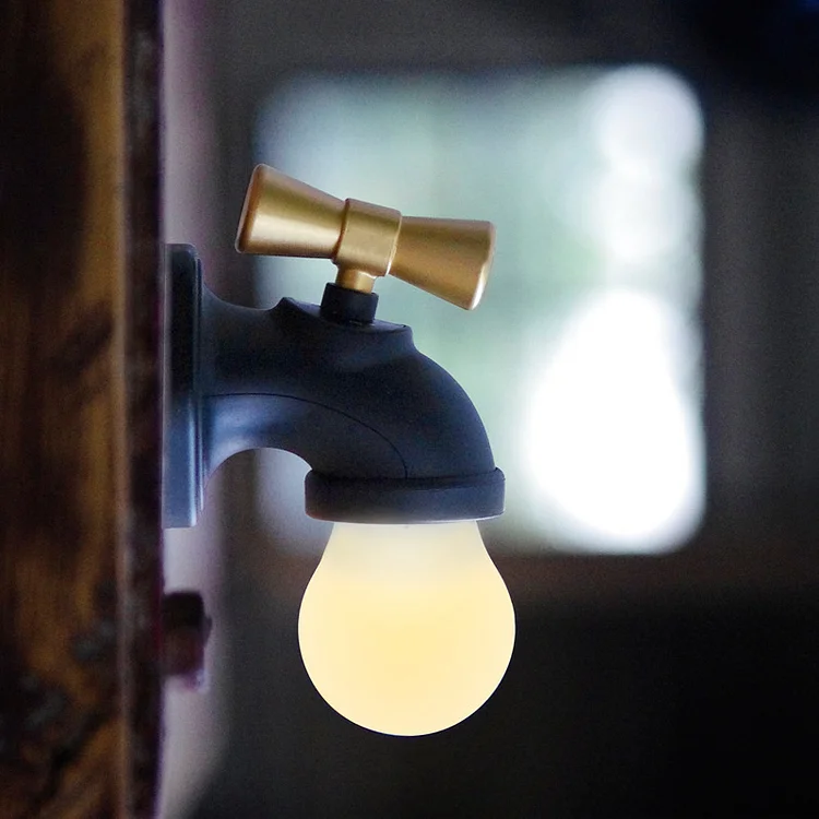 Creative Faucet Night Light - Remind Everyone to Save Water and Electricity