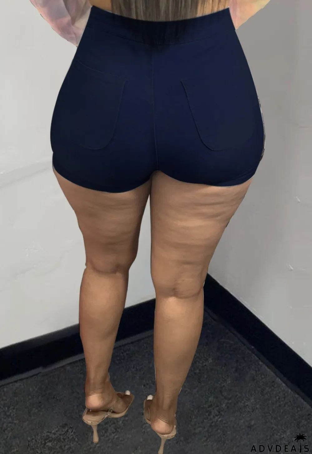 Summer Dark Blue High Cut High Waisted Sexy Denim Shorts