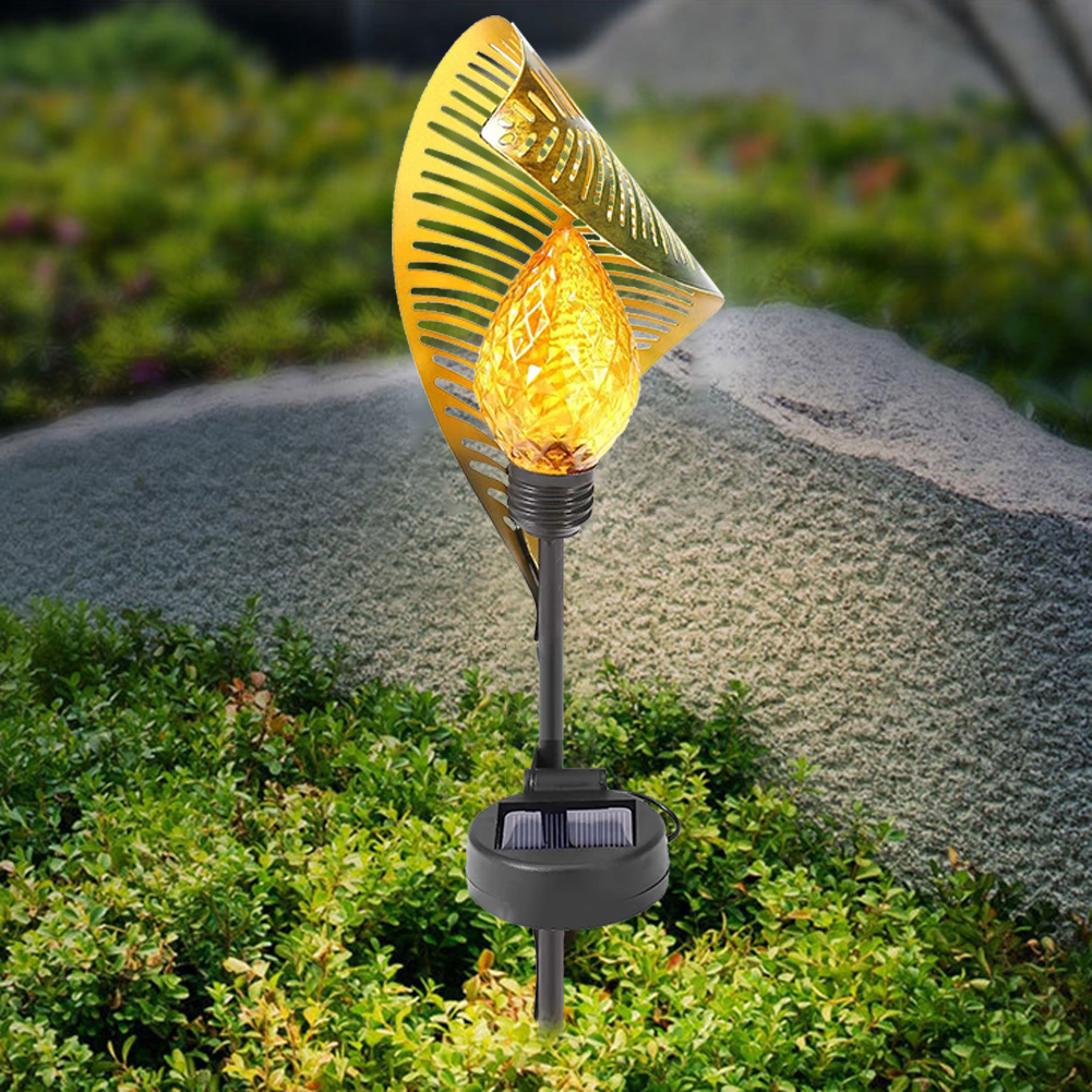 

LED Metal Hollow Leaf Waterproof Stake-Landscape Light, 501 Original