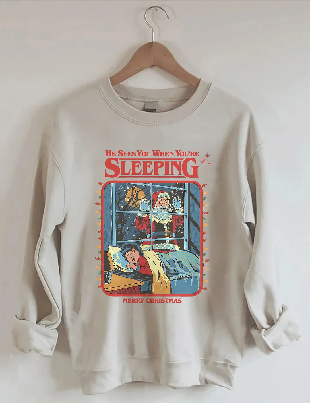 Vintage Creepy Santa Claus Sweatshirt