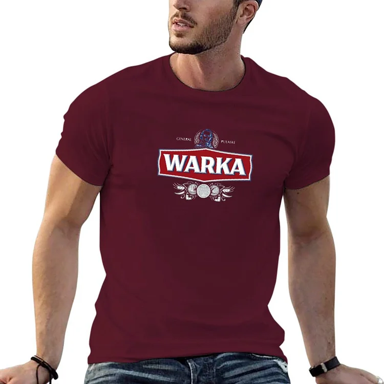 Getluckyquest Warka Polish Beer T-shirt hippie clothes customs anime mens graphic t-shirts hip hop