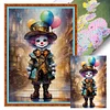 >SALE<Full Embroidery Eco-cotton Thread 11CT Printed Clown Cross Stitch Artwork40x60cm