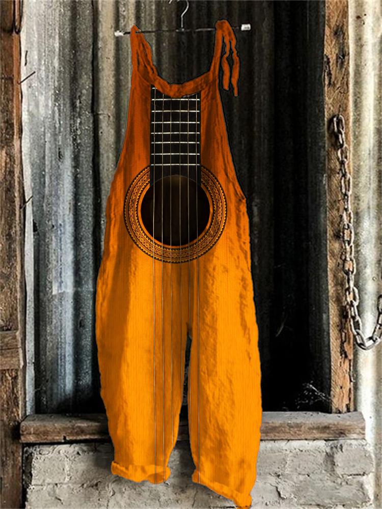Music Lover Guitar Inspired Gradient Jumpsuit wearshes