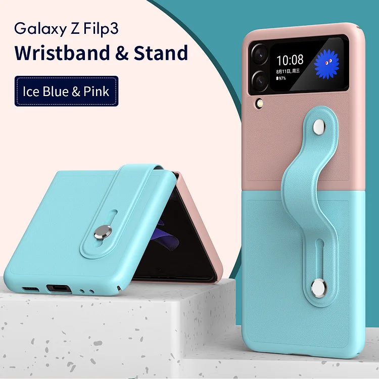 Color Contrast Soft Shockproof Case For Samsung Galaxy Z Flip 5/4/3