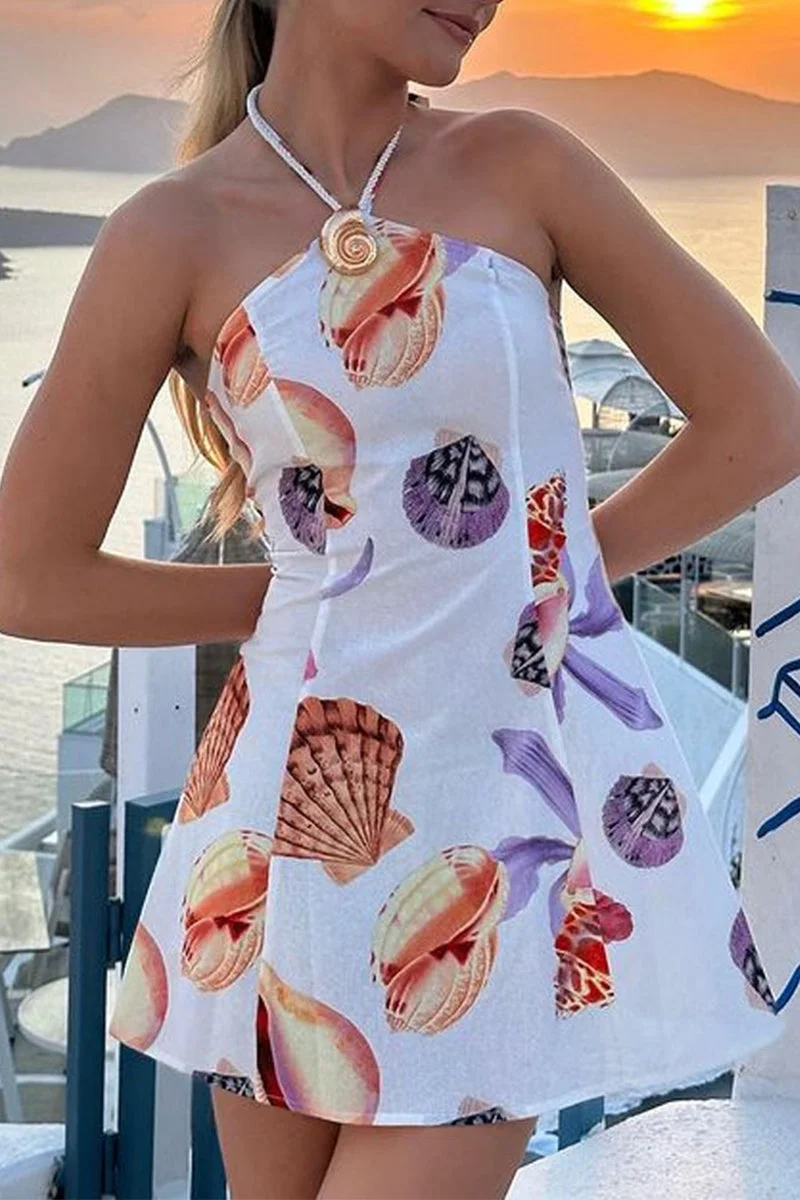Halter Printed Dresses