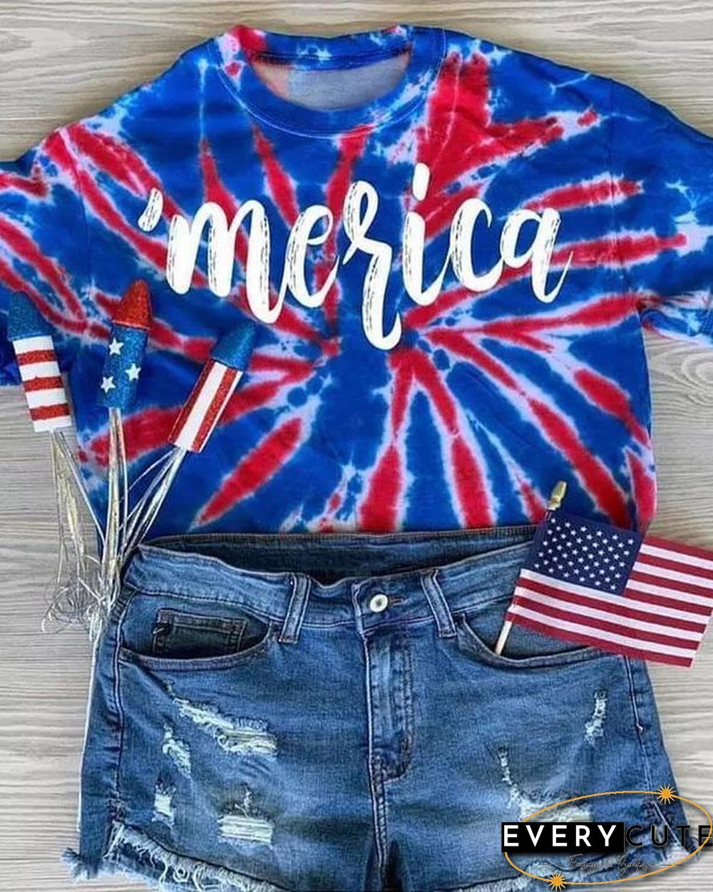 Interesting 4th Of July Tie Dye Shirts Images