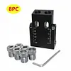 Oblique Hole Locator 15 Degree Angle DIY Drill Guide Pocket Hole Jig Kit
