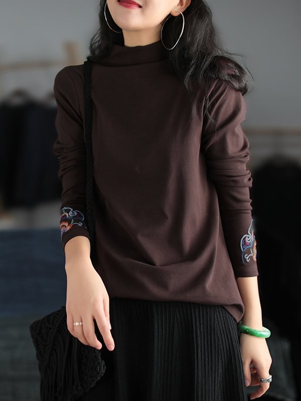 Leisure Embroidered Long Sleeve Underwear
