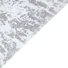 108" Sparkly Metallic Silver Foil Thin Mesh Polyester Table Runner - 25GSM