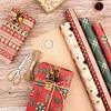 Festive Christmas Gift Wrapping Kraft Paper
