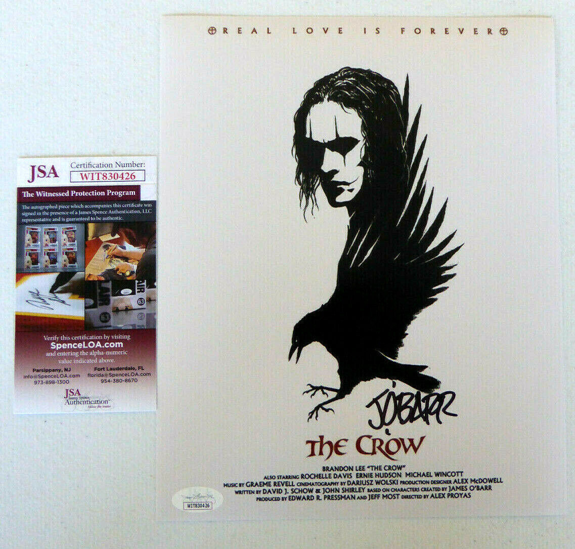 James O'Barr Authentic Signed 8x10 Photo Poster painting Autograph, Creator of The Crow, JSA COA