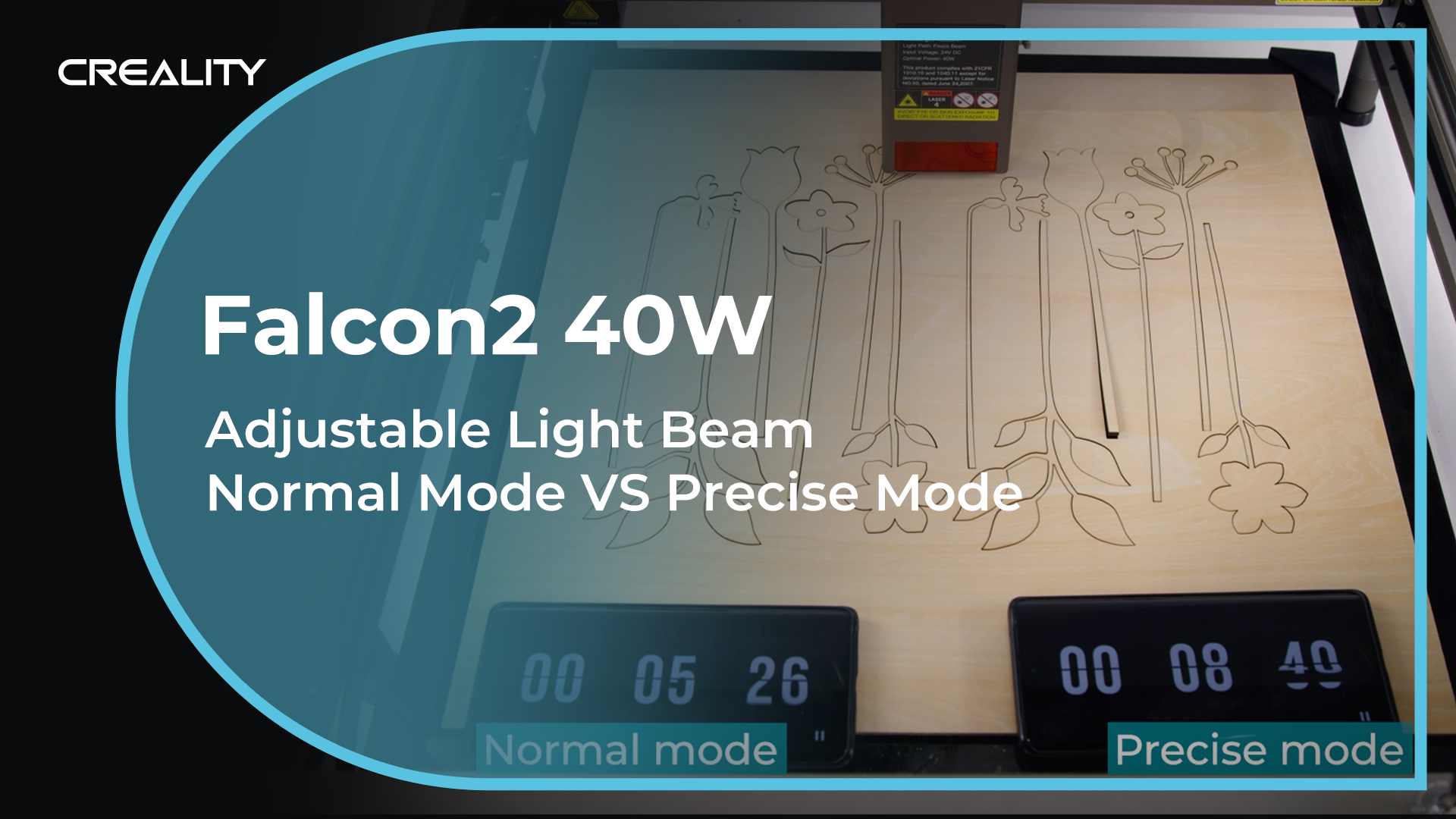 Creality Falcon2 40W Laser Engraver Offers Adjustable Light Beam