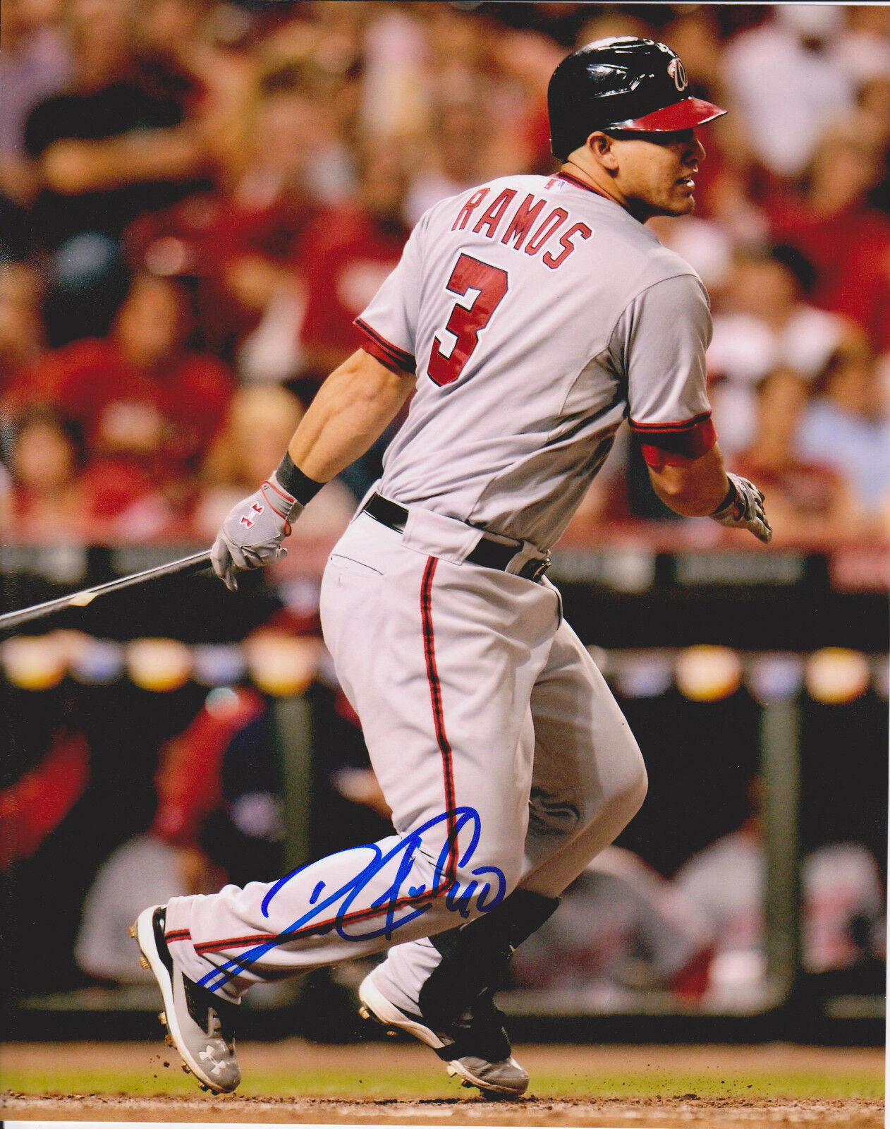 WILSON RAMOS signed WASHINGTON NATIONALS 8x10 Photo Poster painting