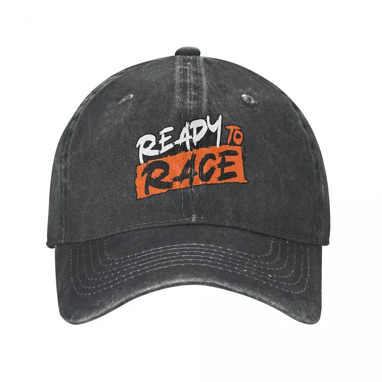 Ready To Race Unisex Baseball Caps Distressed Washed Hats Cap Casual Outdoor Summer Snapback Cap