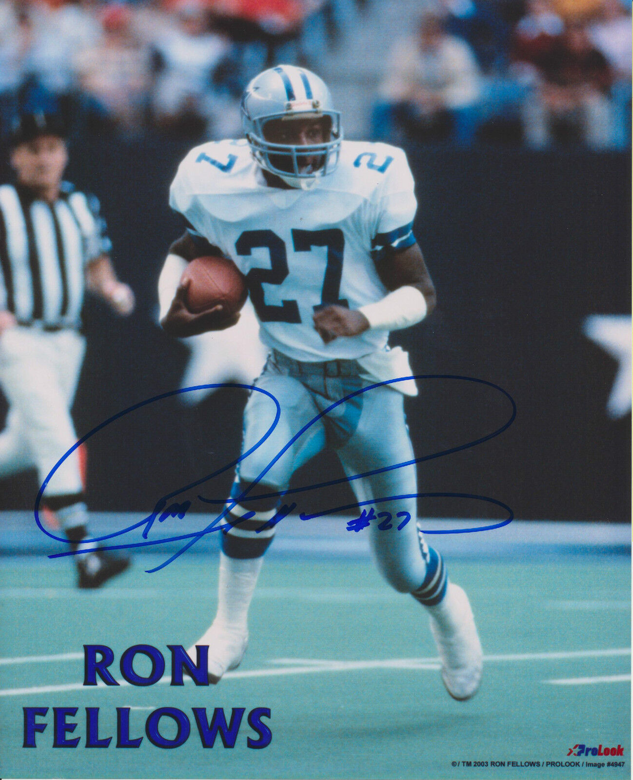 Ron Fellows autographed 8x10 Dallas Cowboys#3