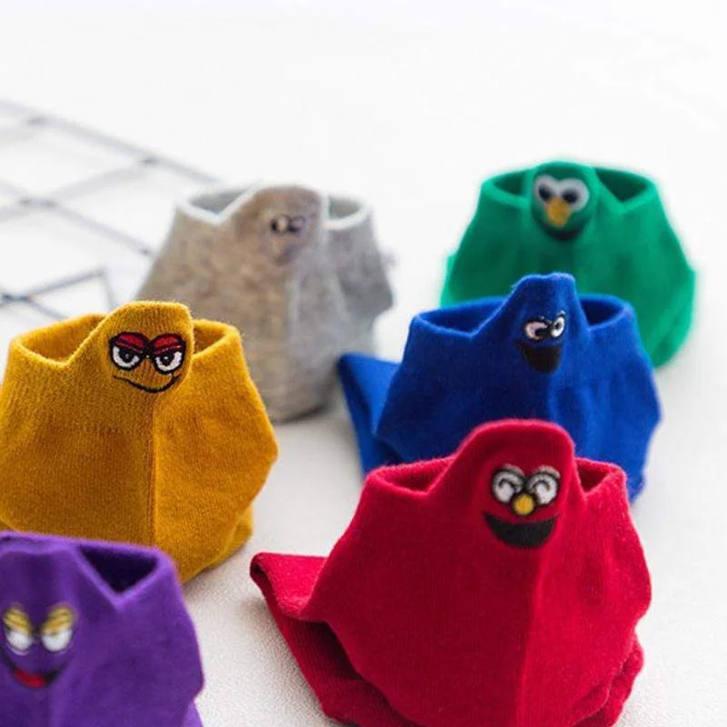 Embroidered Cartoon Women Socks