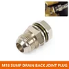 10AN To M18x1.5mm Turbo Oil Pan Plug Carbon Steel Bung Fitting Auot Repair Parts