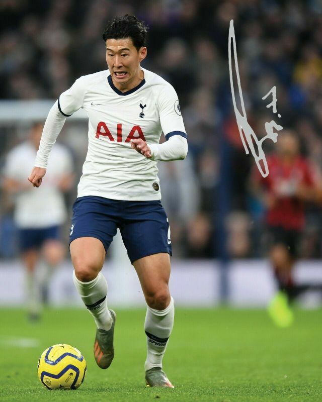 Son Heung-Min - Tottenham Hotspur Autograph Signed Photo Poster painting Print 3