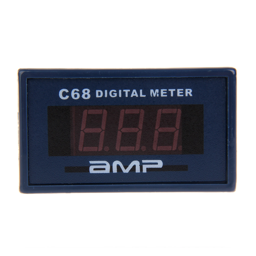 

C68A AC0-10A Ammeter Meter AMP Red LED Digital Display Amperemeter, 501 Original