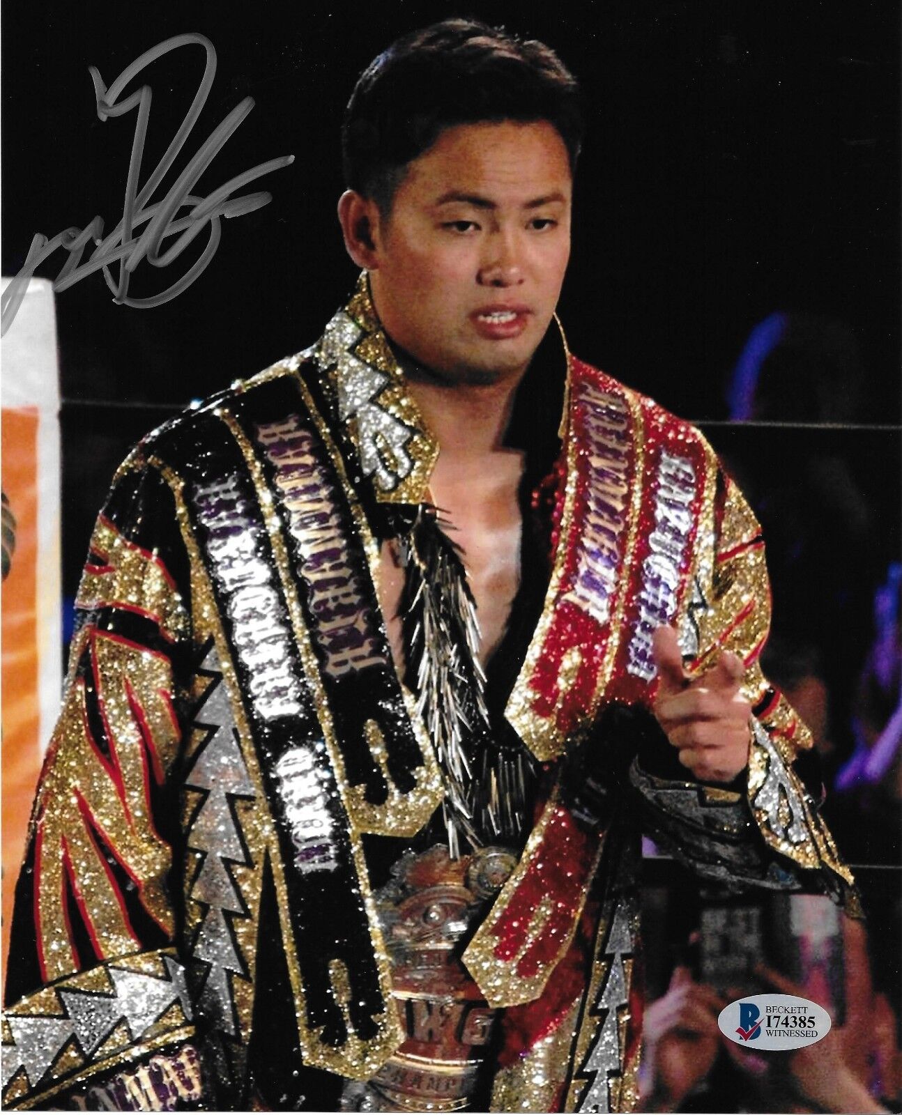 Kazuchika Okada Signed 8x10 Photo Poster painting BAS COA New Japan Pro Wrestling Picture Auto M