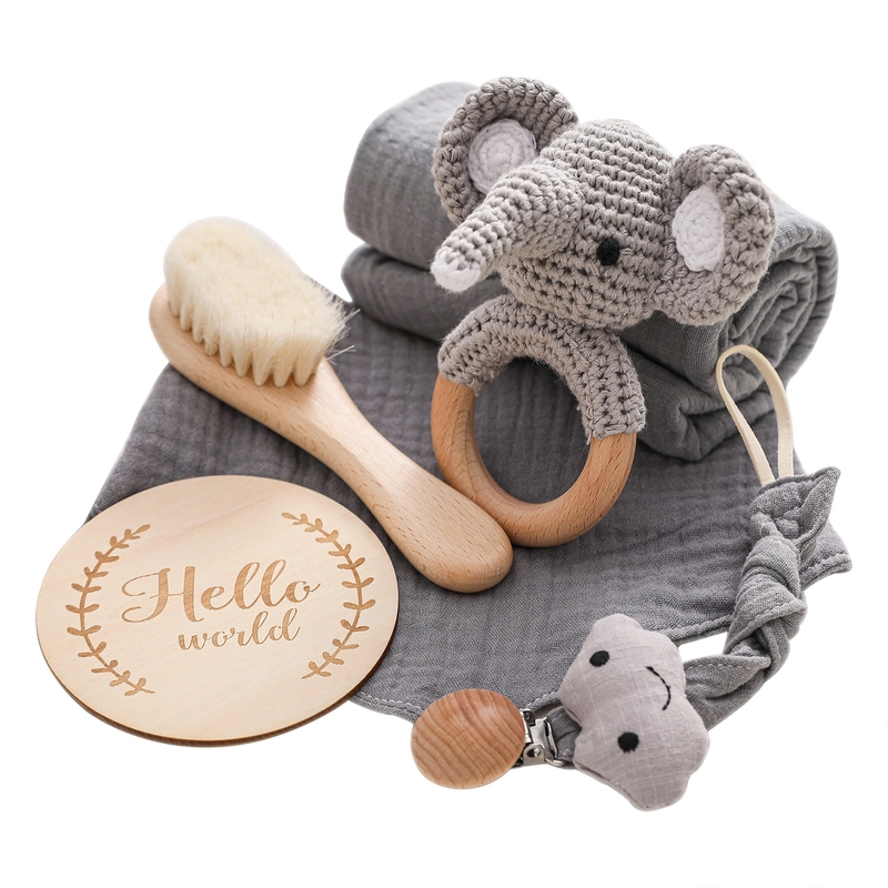 Nordic Style Baby Gift Set Bathing And Water Play Baby Baby Newborn Clothes Bath Towel Toy Gift Set