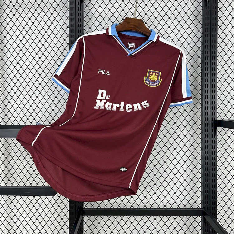 1999-2001 Retro West Ham United Home Football Jersey