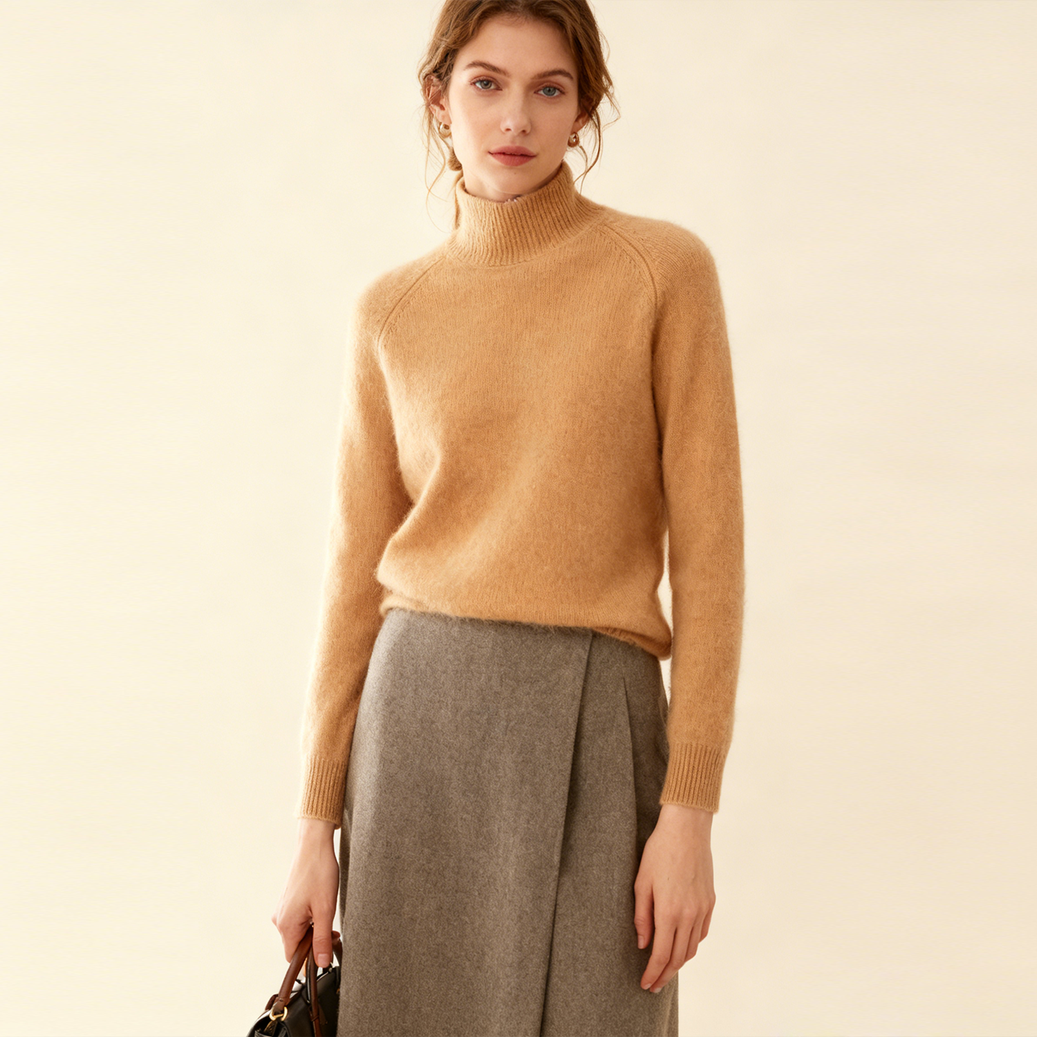 Simple Style Warm Women's Cashmere Sweater REAL SILK LIFE
