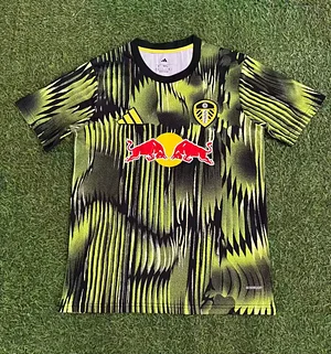 2025/2026 Leeds United Pre Match Training Clothes Green Football Jersey Shirt 1:1 Thai Quality