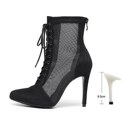 VCshoes Women Black Flannel Ballroom Dance Boots Girls Salsa Bachata Dancing Shoes Women Closed Toe Practice Latin Dance Shoes